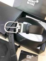 Luxury Copy Mont Blanc Men Horseshoe Buckle Reversible Belt 35mm